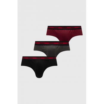 HUGO slip 3-pack bărbați, culoarea gri 50503100