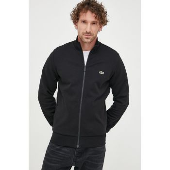 Lacoste bluză bărbați, culoarea negru, uni SH9622-031 de firma originala