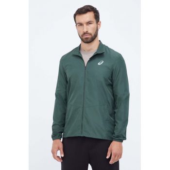 Asics windbreaker Core culoarea verde, de tranzitie ieftina