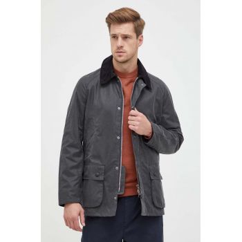 Barbour geaca barbati, culoarea gri, de tranzitie ieftina