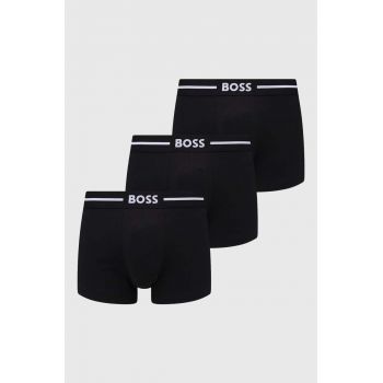 BOSS boxeri 3-pack barbati, culoarea negru