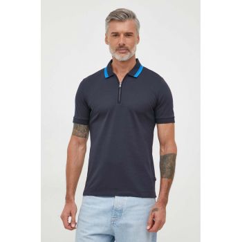 BOSS polo de bumbac neted