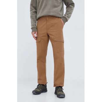 Columbia pantaloni Wallowa Cargo barbati, culoarea maro de firma originali