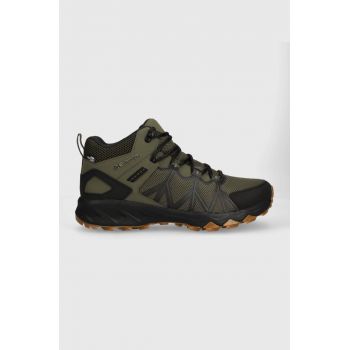 Columbia pantofi Peakfreak II Mid Outdry barbati, culoarea albastru marin
