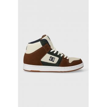 DC sneakers culoarea maro ieftini