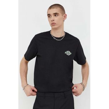 Dickies tricou din bumbac culoarea negru, cu imprimeu