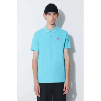 Fila polo de bumbac culoarea bordo, neted