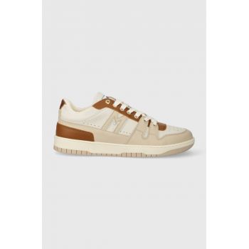 The Mercer Brand sneakers din piele The Brooklyn M culoarea maro, ME233012