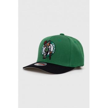 Mitchell&Ness șapcă din amestec de lână BOSTON CELTICS culoarea verde, modelator