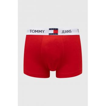 Tommy Jeans boxeri barbati, culoarea rosu ieftini