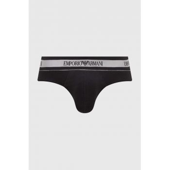 Emporio Armani Underwear slip barbati, culoarea negru de firma originali
