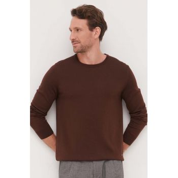 Joop! pulover de lana barbati, culoarea maro, light de firma original