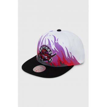 Mitchell&Ness șapcă de baseball din bumbac TORONTO RAPTORS culoarea alb, modelator