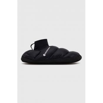 Montane papuci de casa culoarea negru ieftini de firma originali