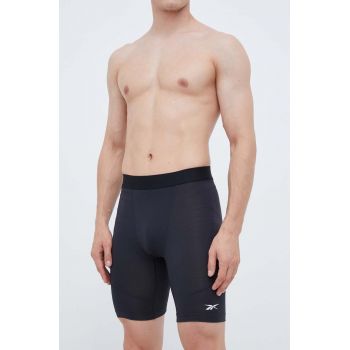 Reebok pantaloni scurți de antrenament culoarea negru ieftini