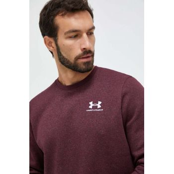 Under Armour bluza barbati, culoarea bordo, cu imprimeu