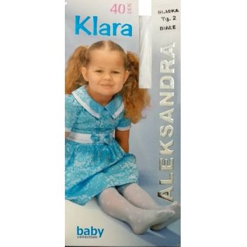 Dres bebe Klara 40 den microfibra Alb 56/58