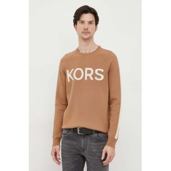 Michael Kors pulover barbati, culoarea galben de firma original