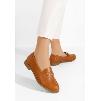 Mocasini dama Terendia camel