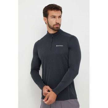 Montane longsleeve funcțional Dart Zip culoarea gri