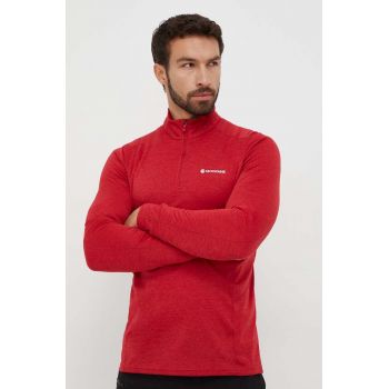 Montane longsleeve funcțional Dart Zip culoarea rosu ieftina