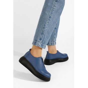 Pantofi casual dama piele Amaera navy