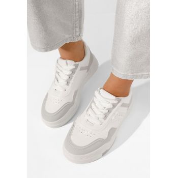 Sneakers dama Mariema albi