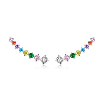 Cercei din argint Rainbow Bubble Studs de firma originali