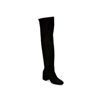 Cizme GEOX negre, D26TWI, din piele intoarsa