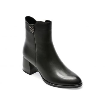 Ghete EPICA negre, B230019, din piele naturala