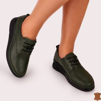 Pantofi Casual Sport Dama Kaki Piele Naturala Frya la reducere