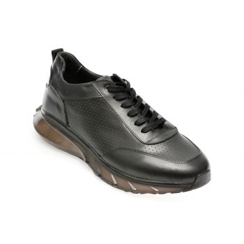 Pantofi GRYXX negri, 2001, din piele naturala ieftini
