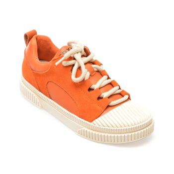 Pantofi GRYXX portocalii, 23090, din piele naturala de firma originala