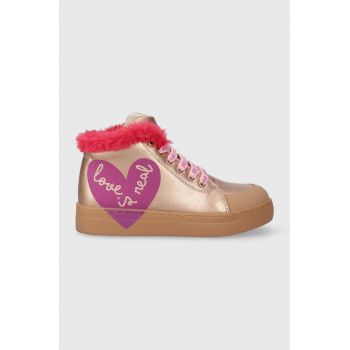 Agatha Ruiz de la Prada cizme de iarna pentru copii culoarea auriu ieftina