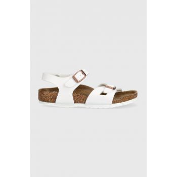 Birkenstock sandale copii culoarea alb