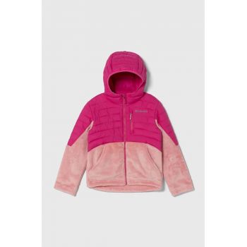 Columbia geaca copii culoarea roz ieftina