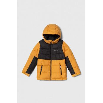 Columbia geaca copii U Pike Lake II Hdd Jacke culoarea galben