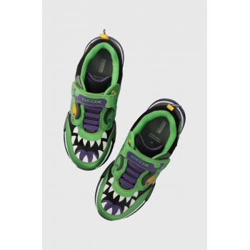 Geox sneakers pentru copii culoarea verde