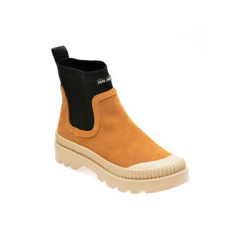 Ghete PEPE JEANS maro, LS50508, din piele intoarsa