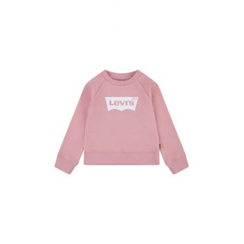 Levi's bluza copii culoarea roz, cu imprimeu