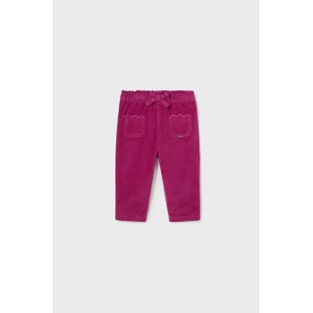 Mayoral pantaloni copii culoarea violet, neted de firma originali