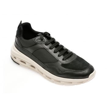 Pantofi GEOX negri, U36FQA, din material textil