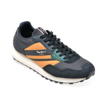 Pantofi PEPE JEANS bleumarin, MS30987, din material textil