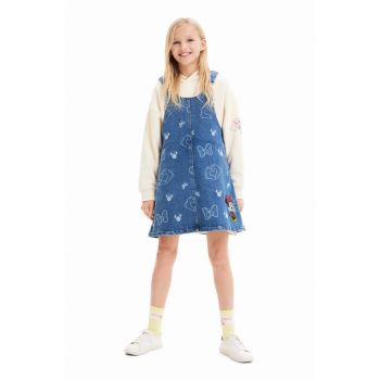 Desigual rochie din denim pentru copii x Disney mini, evazati ieftina