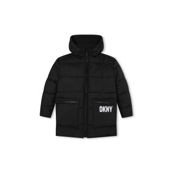 Dkny parka reversibilă culoarea negru