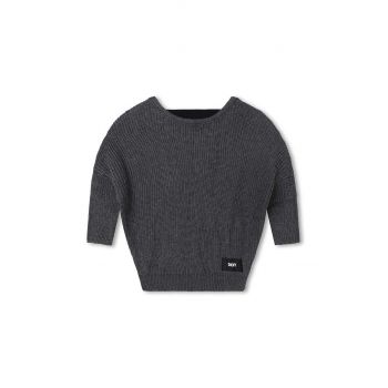 Dkny pulover pentru copii din amestec de lana culoarea gri, light de firma original