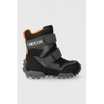 Geox cizme de iarna copii J36FRC 0FUCE J HIMALAYA B ABX culoarea negru