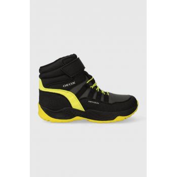 Geox cizme de iarna pentru copii culoarea negru ieftina