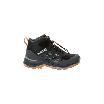 Jack Wolfskin cizme de iarna pentru copii VILLI HIER TEXAPORE MID culoarea negru