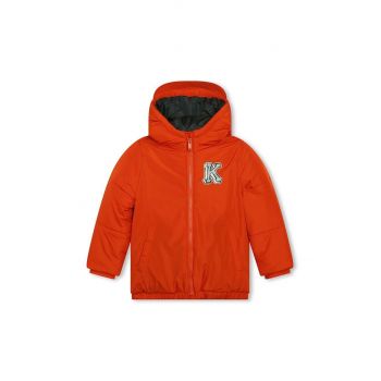 Kenzo Kids geaca copii culoarea portocaliu